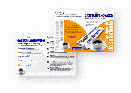Gazeta Krakowska - sk�adana ulotka A4